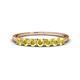 1 - Vivian 3.00 mm Yellow Sapphire Wedding Band 