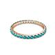 3 - Audrey 2.00 mm London Blue Topaz U Prong Eternity Band 