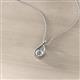 4 - Tessie 0.15 ct Natural Diamond (3.50 mm) Women Teardrop Solitaire Pendant Necklace 