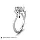 5 - Lioren 1.52 ctw IGI Certified Oval Shape Lab Grown Diamond (9.5 x 6.5 mm) accented Round Lab Grown Diamond Split Shank Women Wave Solitaire Plus Engagement Ring 