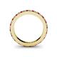 4 - Caitlin 1.60 mm Ruby and Diamond Eternity Band 