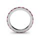4 - Caitlin 1.60 mm Ruby and Diamond Eternity Band 