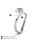6 - Oceara 1.00 ct IGI Certified Pear Shape Lab Grown Diamond Women Wave Solitaire Engagement Ring 