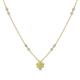 1 - Avira Fine Unseen 0.40 ctw Pear Shape Peridot accented Round Natural Diamond Floral Necklace 