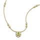 3 - Avira Fine Unseen 0.40 ctw Pear Shape Peridot accented Round Natural Diamond Floral Necklace 