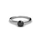 1 - Black Diamond Solitaire Engagement Ring 