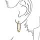 3 - Amia Tanzanite and Diamond Hoop Earrings 