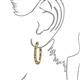 3 - Amia Peridot and Diamond Hoop Earrings 