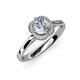 4 - Myrna Diamond Halo Engagement Ring  
