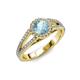 4 - Aylin Aquamarine and Diamond Halo Engagement Ring 