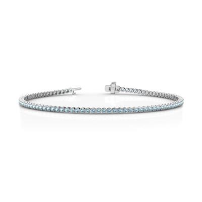 Izarra Aquamarine Eternity Tennis Bracelet