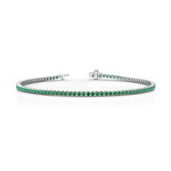 Izarra Emerald Eternity Tennis Bracelet Emerald ctw Womens Eternity Tennis Bracelet K White Gold