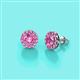 3 - Bernice Pink Sapphire Stud Earrings 