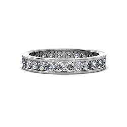 Celina Round Diamond Eternity Band Round Diamond ctw Channel Set Womens Eternity Ring Stackable K White Gold