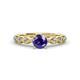 1 - Amaira Iolite and Diamond Engagement Ring 