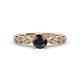 1 - Amaira Black and White Diamond Engagement Ring 