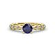 1 - Amaira Blue Sapphire and Diamond Engagement Ring 