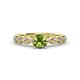 1 - Amaira Peridot and Diamond Engagement Ring 