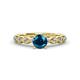 1 - Amaira Blue and White Diamond Engagement Ring 