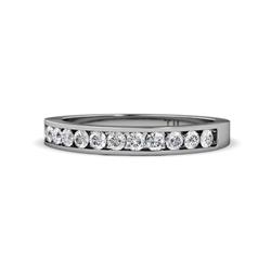 Kathiryn Diamond Stone Wedding Band Diamond Stone Channel Set Womens Wedding Band Stackable ctw Platinum