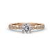 1 - Renea 0.87 ctw Natural Diamond (5.80 mm) with accented Diamonds Engagement Ring 