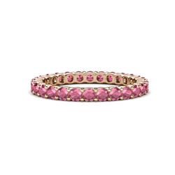 Joyce Round Rhodolite Garnet Eternity Band Round Rhodolite Garnet ctw Common Prong Womens Eternity Ring Stackable in K Rose Gold