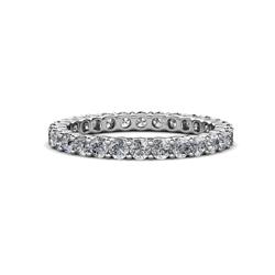Joyce Round Diamond Eternity Band Round Diamond ctw Common Prong Womens Eternity Ring Stackable in K White Gold