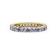 1 - Joyce 3.00 mm Tanzanite and Diamond Eternity Band 