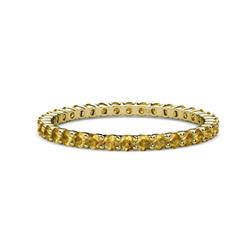 Joyce Citrine Eternity Band Citrine Common Prong Womens Eternity Ring Stackable ctw K Yellow Gold