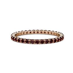 Joyce Red Garnet Eternity Band Red Garnet Common Prong Womens Eternity Ring Stackable ctw K Rose Gold