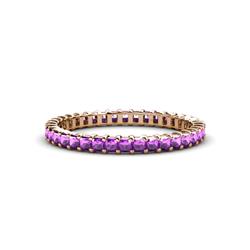 Allie Princess Cut Amethyst Eternity Band Princess Cut Amethyst Womens Eternity Ring Stackable ctw K Rose Gold