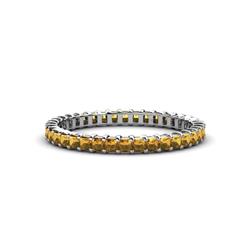 Allie Princess Cut Citrine Eternity Band Princess Cut Citrine Womens Eternity Ring Stackable ctw K White Gold
