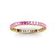 3 - Allie 2.00 mm Princess Cut Pink Sapphire Eternity Band 