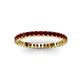 3 - Allie 2.00 mm Princess Cut Red Garnet Eternity Band 