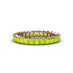 Allie Princess Cut Peridot Eternity Band Princess Cut Peridot Womens Eternity Ring Stackable ctw K Rose Gold