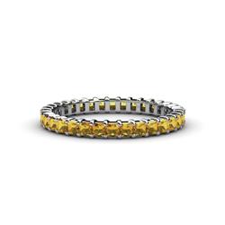 Allie Princess Cut Citrine Eternity Band Princess Cut Citrine Womens Eternity Ring Stackable ctw K White Gold