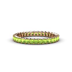Allie Princess Cut Peridot Eternity Band Princess Cut Peridot Womens Eternity Ring Stackable ctw K Rose Gold
