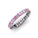 1 - Allie Pink Sapphire and Diamond Eternity Band 