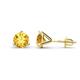 1 - Pema 6.5mm (1.74 ctw) Citrine Martini Solitaire Stud Earrings 