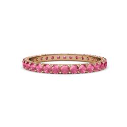 Audrey Rhodolite Garnet U Prong Eternity Band Rhodolite Garnet ctw U Prong Womens Eternity Ring Stackable K Rose Gold