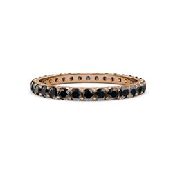 Audrey Black Diamond U Prong Eternity Band Black Diamond ctw U Prong Womens Eternity Ring Stackable K Rose Gold
