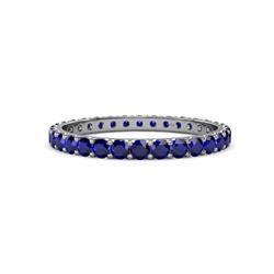 Audrey Blue Sapphire U Prong Eternity Band Blue Sapphire ctw U Prong Womens Eternity Ring Stackable K White Gold