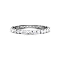 Audrey White Sapphire U Prong Eternity Band White Sapphire ctw U Prong Womens Eternity Ring Stackable K White Gold