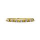 1 - Emlynn 2.00 mm Citrine and Diamond 10 Stone Wedding Band 