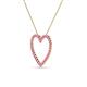 3 - Elaina Pink Sapphire Heart Pendant 