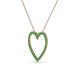 3 - Elaina Emerald Heart Pendant 