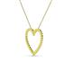 3 - Elaina Yellow Sapphire Heart Pendant 