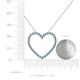 5 - Elaina Aquamarine Heart Pendant 