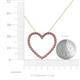 5 - Elaina Rhodolite Garnet Heart Pendant 