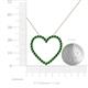 5 - Elaina Emerald Heart Pendant 